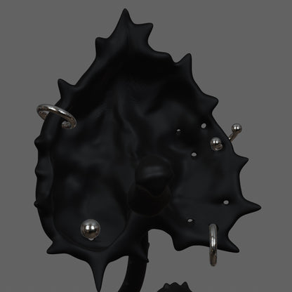 ANTHURIUM JEWELRY STAND-BLACK