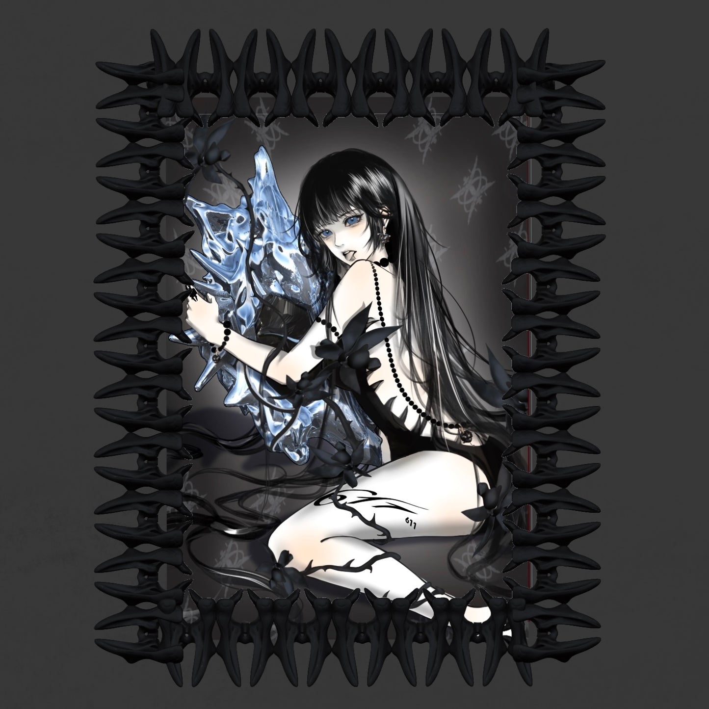 0RCHID CIPHER FRAME-black