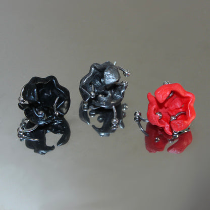 0RCHID HUSK EARRING-BLACK