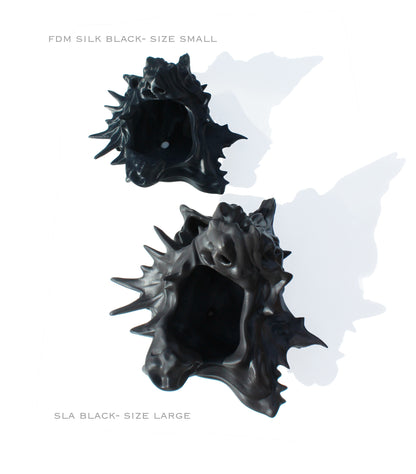 VESSEL 404 (Small) BLACK-FDM-Slik texture