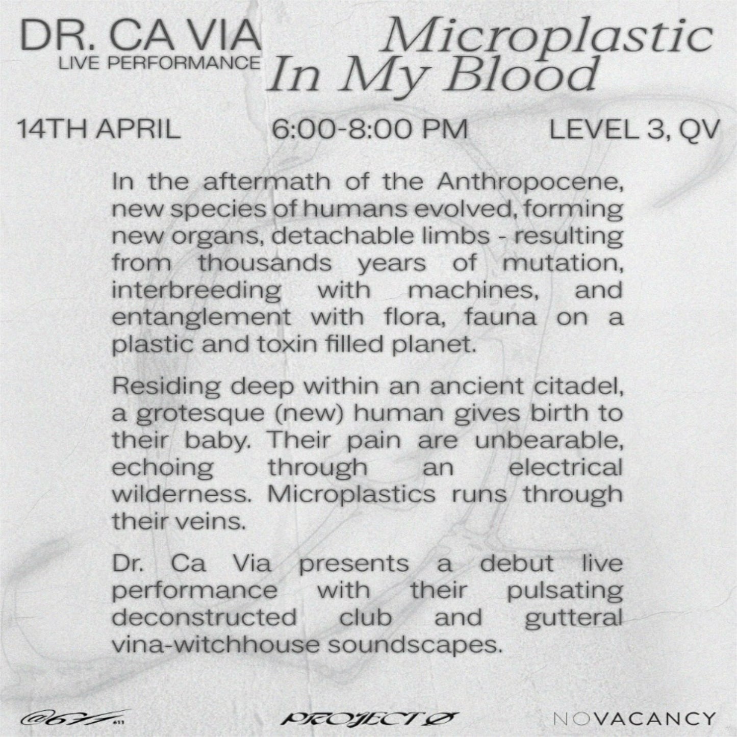 PROJECT Ø LIVE PERFORMANCE TICKET