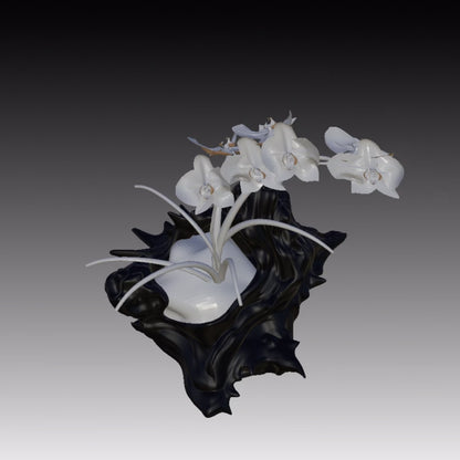 VESSEL 404 (Small) BLACK-FDM-Slik texture